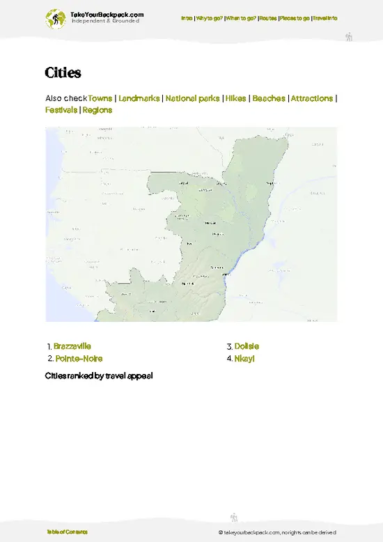example page 6 from our offline Travel Guide for Republic of the Congo